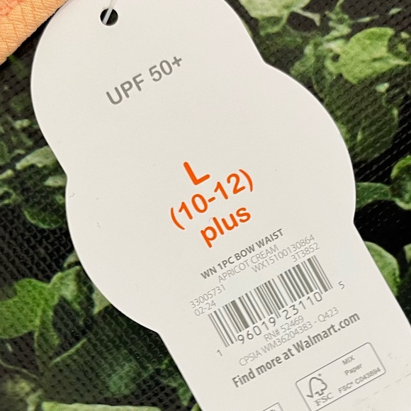 Wonder Nation ColorBlock Tie Waist One Piece Swimsuit 10/12 Plus Pink Orange - Picture 8 of 11